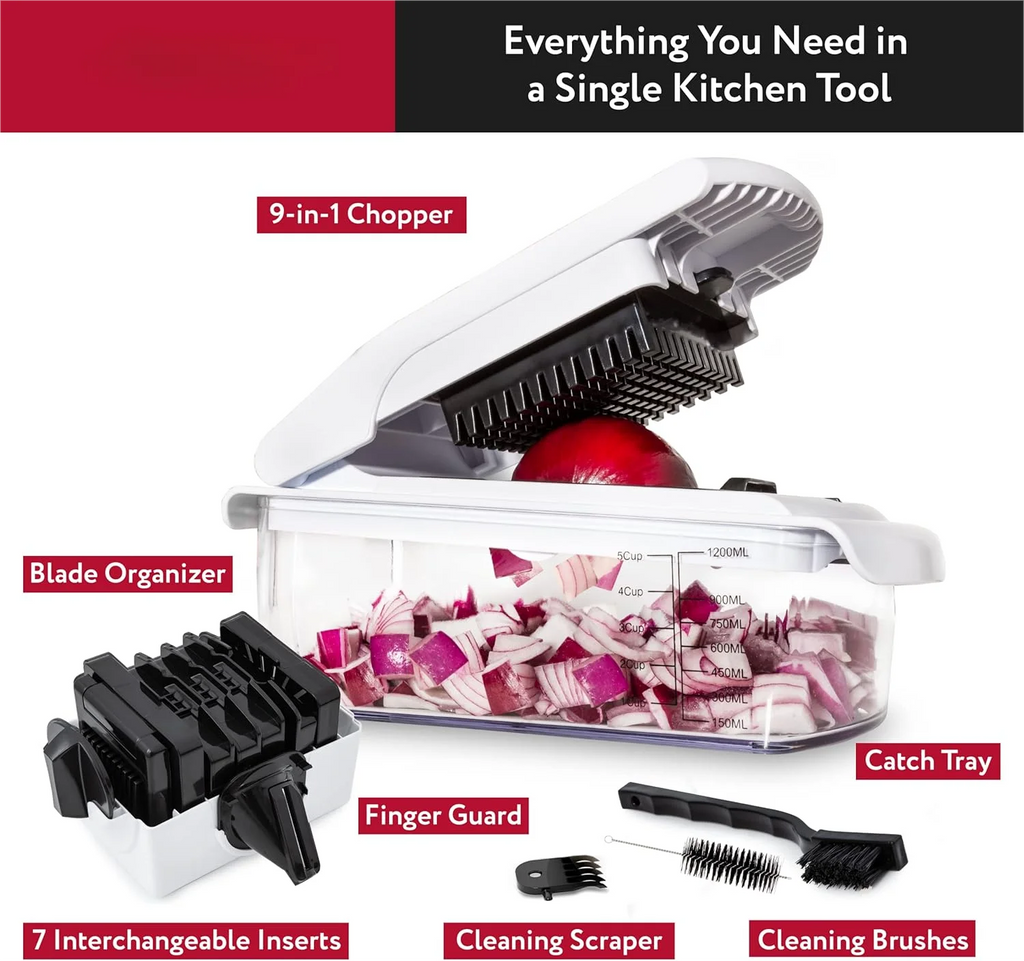 15-in-1 Vegetable Chopper & Food Dicer — Save Time, Reduce Mess, Eat Healthier