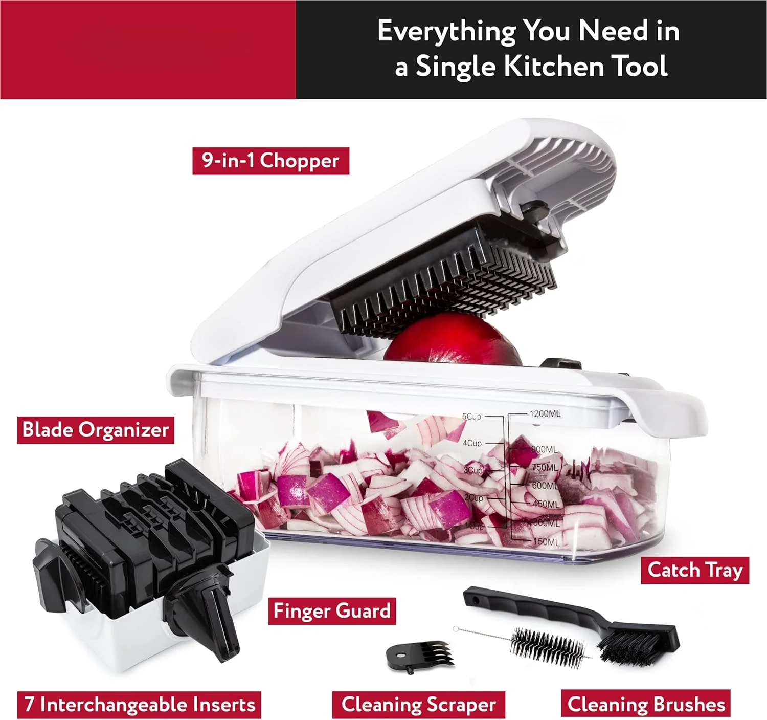 15-in-1 Vegetable Chopper & Food Dicer — Save Time, Reduce Mess, Eat Healthier