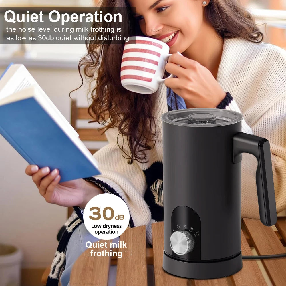 Electric Milk Frother & Foam Maker — Café-Quality Lattes & Cappuccinos at Home