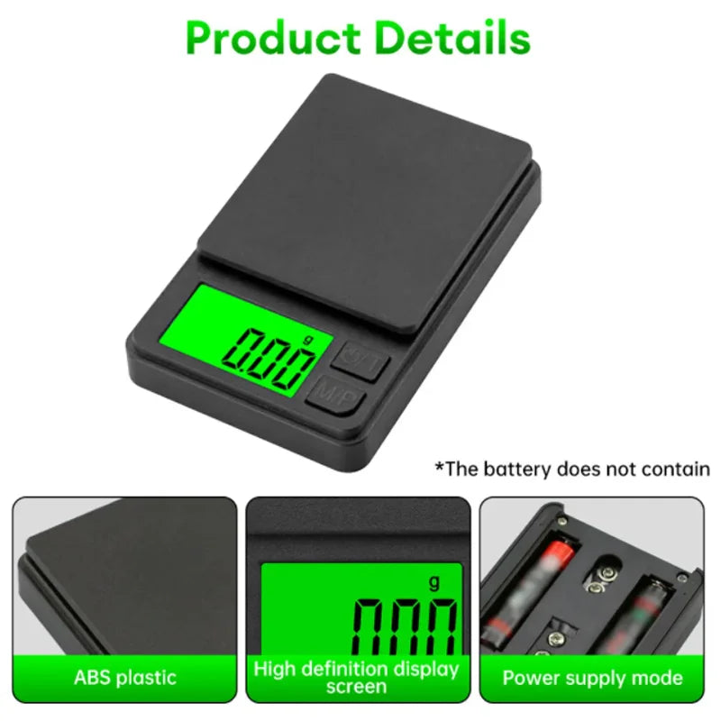Precision Digital Kitchen Scale — Accurate to 0.1g for Cooking, Baking & Meal Prep