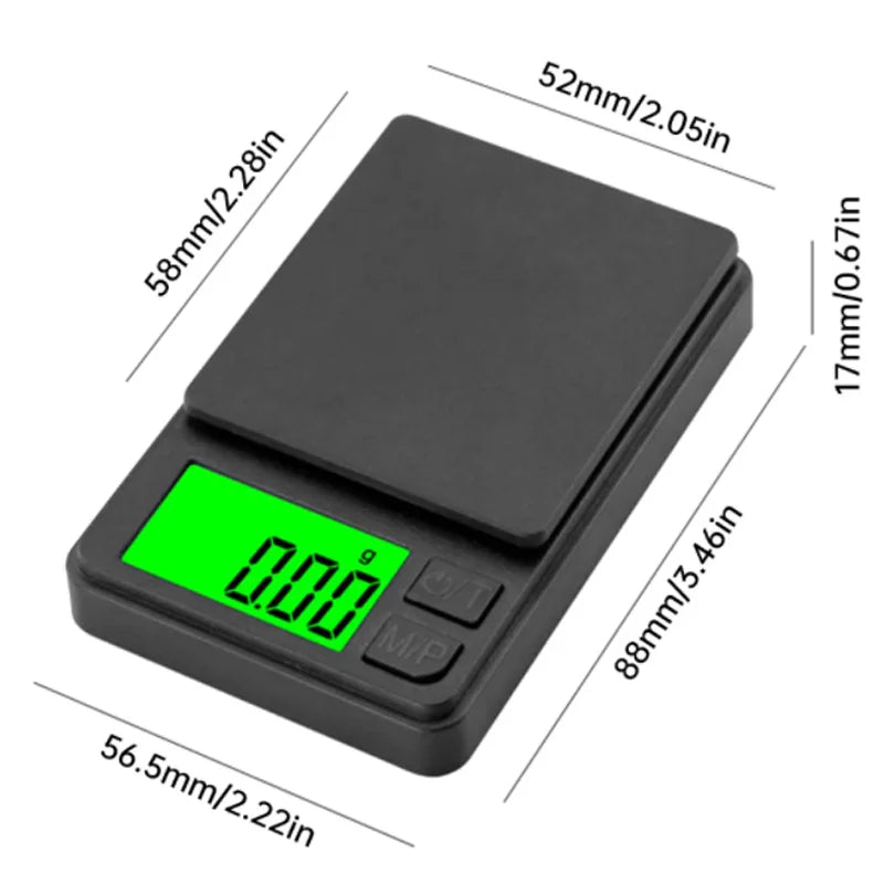Precision Digital Kitchen Scale — Accurate to 0.1g for Cooking, Baking & Meal Prep