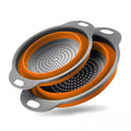 Collapsible Silicone Strainer Basket — Space-Saving Colander for Pasta, Vegetables & More