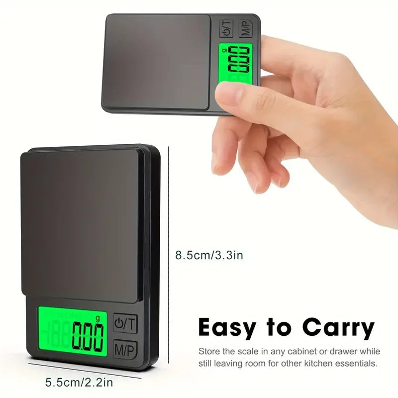 Precision Digital Kitchen Scale — Accurate to 0.1g for Cooking, Baking & Meal Prep