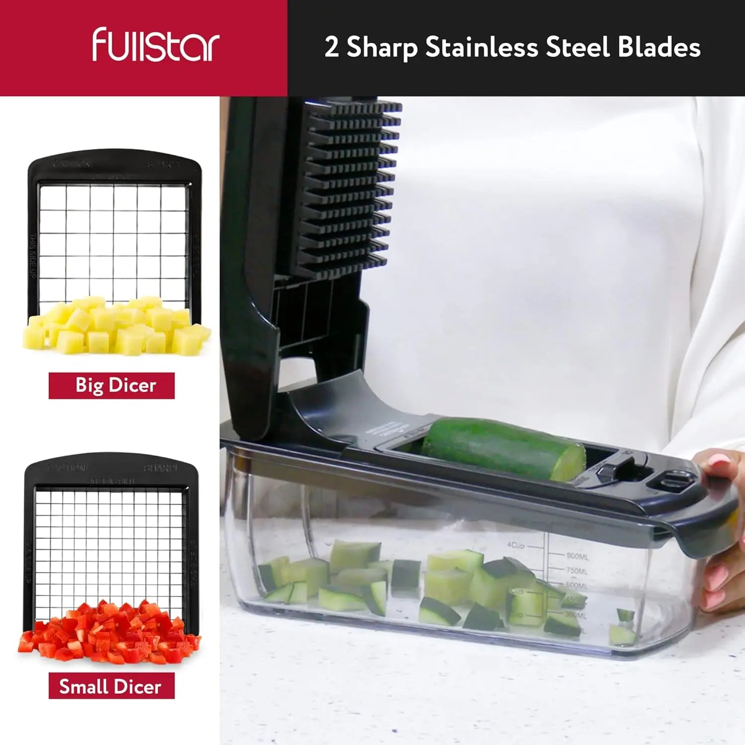 15-in-1 Vegetable Chopper & Food Dicer — Save Time, Reduce Mess, Eat Healthier