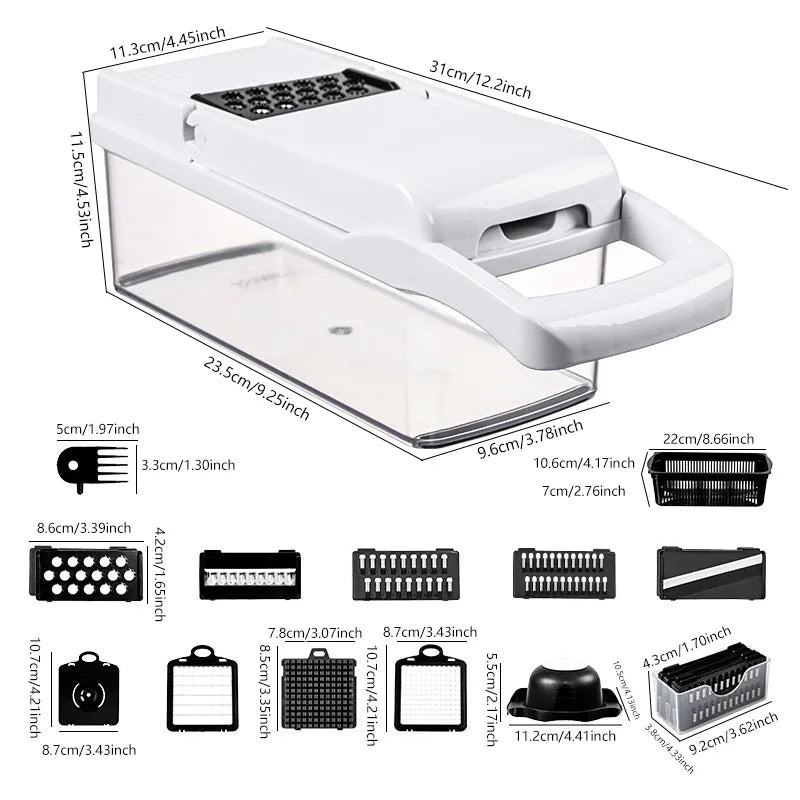 15-in-1 Vegetable Chopper & Food Dicer — Save Time, Reduce Mess, Eat Healthier