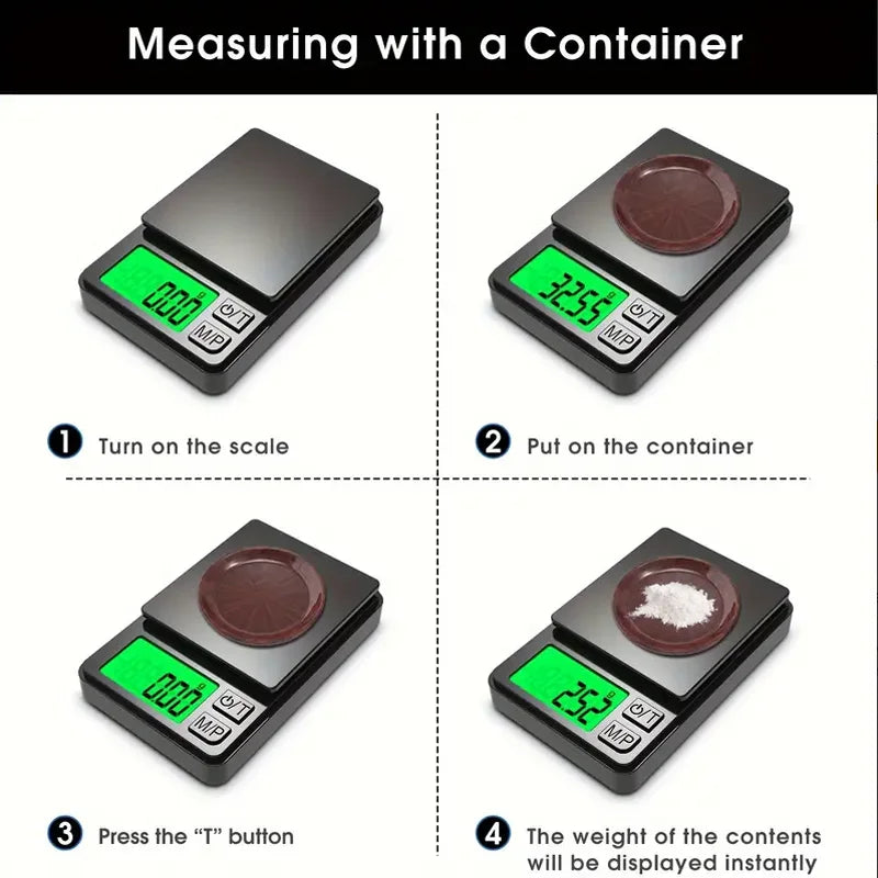 Precision Digital Kitchen Scale — Accurate to 0.1g for Cooking, Baking & Meal Prep