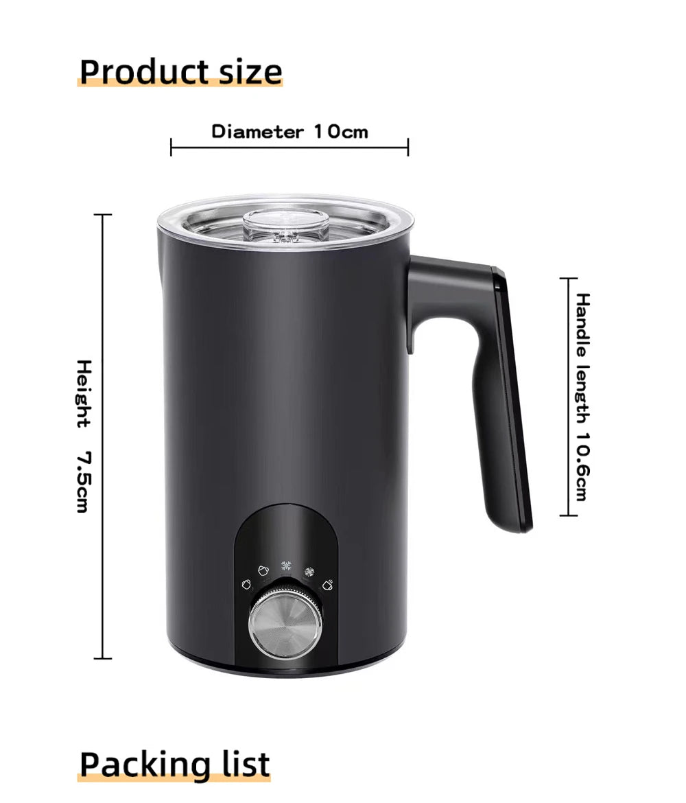 Electric Milk Frother & Foam Maker — Café-Quality Lattes & Cappuccinos at Home
