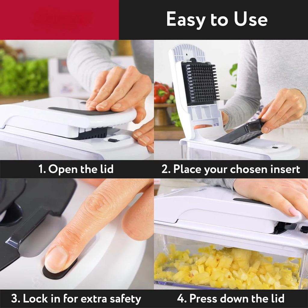 15-in-1 Vegetable Chopper & Food Dicer — Save Time, Reduce Mess, Eat Healthier