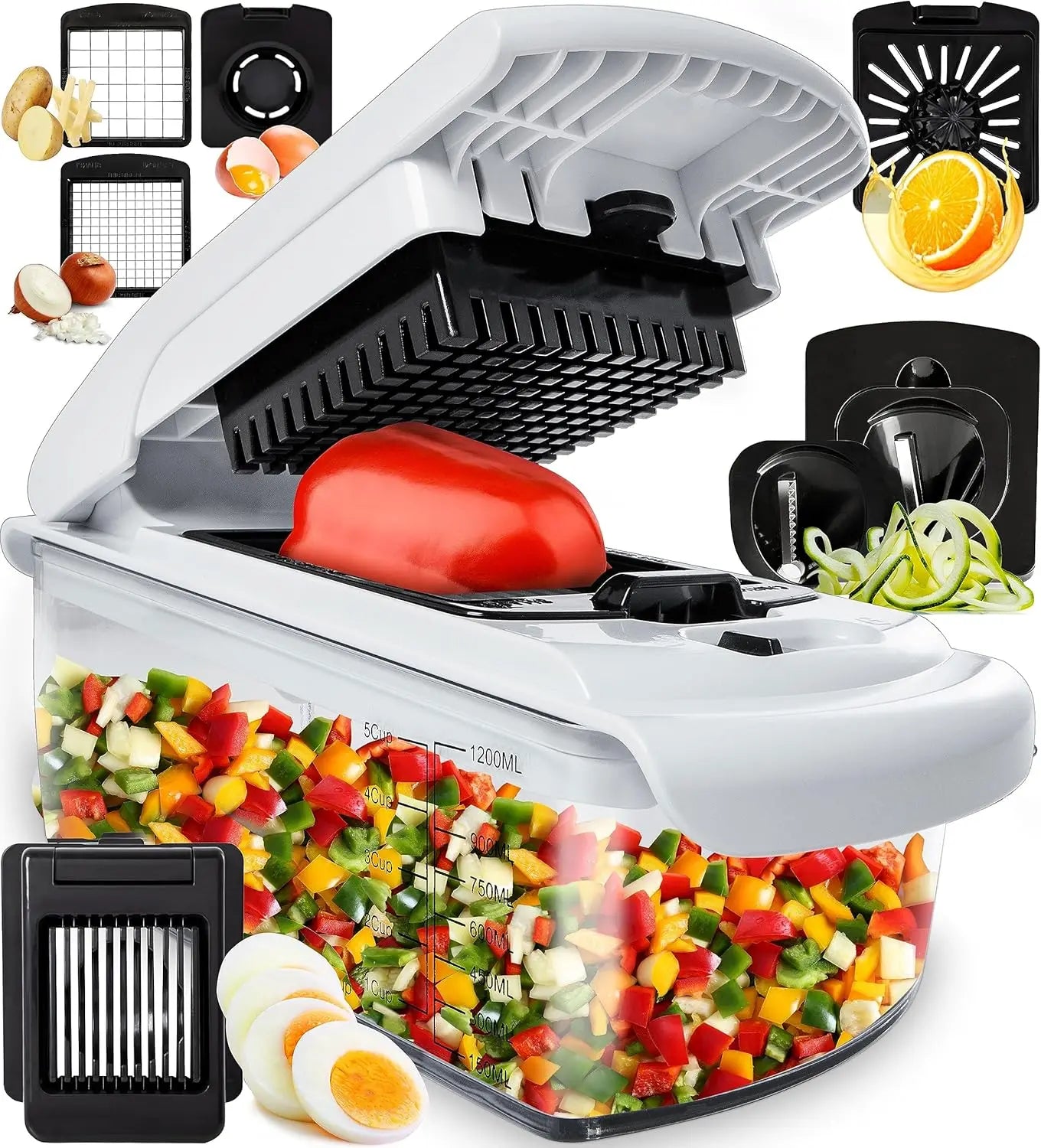 15-in-1 Vegetable Chopper & Food Dicer — Save Time, Reduce Mess, Eat Healthier